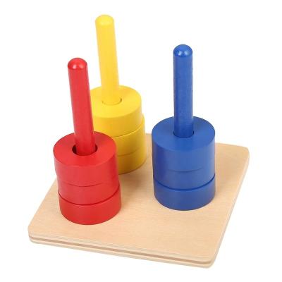 China Colorful Puzzle Wooden Kids Education Pegs Educational Montessori Wooden Toys for sale