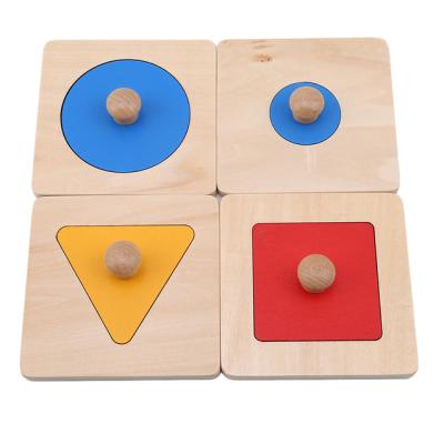 China Simple Education Multiple Shape Wooden Puzzles For Toddlers Montessori Educational Toys for sale