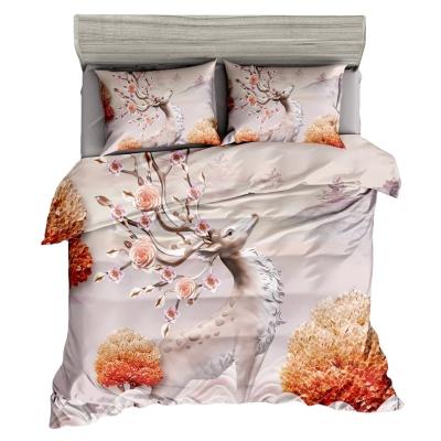 China Disposable Modern Fashion 3D Printed Luxury Queen Duvet Cover Set Pure Cotton Super Soft for sale