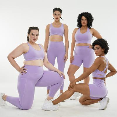 China Free sample MIQI QUICK DRY plus size yoga set Custom Logo Moisture Absorption Sweat Plus size yoga wear for sale