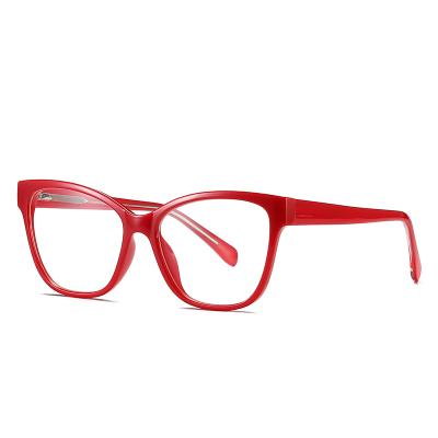 China Reading Working Game New Fashion Glasses Frame Anti Street Shooting TR90 Glass Blue Light Female Computer Flat Glasses for sale