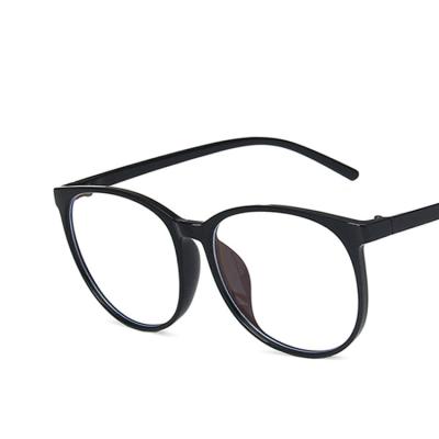 China Flat Glasses 2021 New Trend Ladies Oval Oversized Anti-blue Lightweight Oval Frame for sale