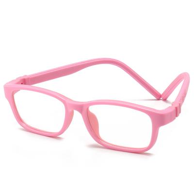 China 2021 New Fashion Removable Blue Lightweight Frame TR90 Anti Silicone Children's Glasses for sale