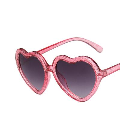 China 2021 High Quality Party Kids Sunglasses Heart Shaped Children Sun Glasses for sale