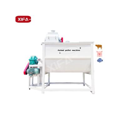 China Factory 1-15T/H Horizontal Design Animal Feed Manufacturing And Feed Processing Machine Grinding And Small Chicken Poultry Feed Mixer for sale