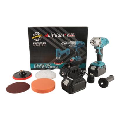 China Car Multifunctional Adjustable Cordless Polisher Polishing Handheld Convertible Electric Drill for sale