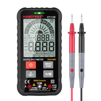 China Custom HABOTEST 112B Digital Multimeter 6000 CountsElectronics Multimeter T-RMS Capacitance Meter CE RoHS HT112B for sale