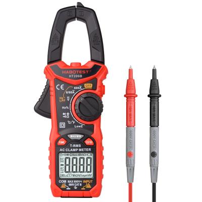 China HABOTEST HT206B AC Digital Clamp Meter 6000 Counts Clamp MetersTemp Resistance-Capacitance Tester Amperimetro GENUINE RMS CE RoHS HT206B for sale