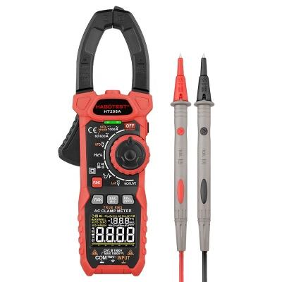 China Dropshopping HABOTEST HT208D Clamp Meters True RMS AC DC Current Meter Diode Test Amperimetro Resistance-Capacitance CE RoHS 35mm*60mm for sale