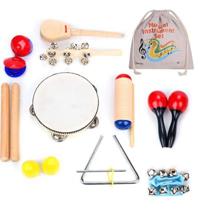 China Educational Children's Gifts Wooden Toy Musical For Baby 2023 Wooden Musical Instruments Play for sale