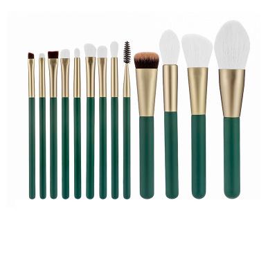 China 13 Pieces High Quality Makeup Brush Copper Tube Brush Bionic Hair Eye Makeup Set Brush PU Brush Blending Bag for sale