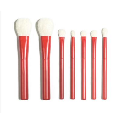 China Popular red professional makeup brush makeup brush smudge brush makeup brush 2021 custom logo for sale