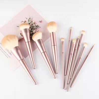 China Sytheric Hair 11 Pieces Foundation Professional Eyeshadow Concealer Pencil Beauty Tool Kit Makeup Blending Brush for sale