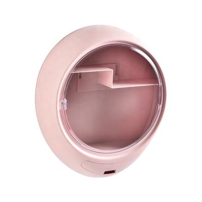 China Sustainable Environmentally Friendly Acrylic Cosmetic Belt Storage Box Non Porous Household Makeup Wall Mounted for sale