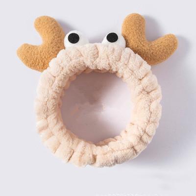 China Soft Hot Selling Korean Cartoon Headband Cute Makeup Crab Washable Headband for sale