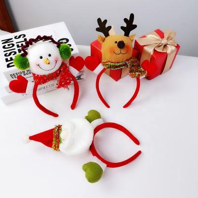 China Explosion Bells Christmas Antlers Headband Soft Border Christmas Decoration Headwear for sale