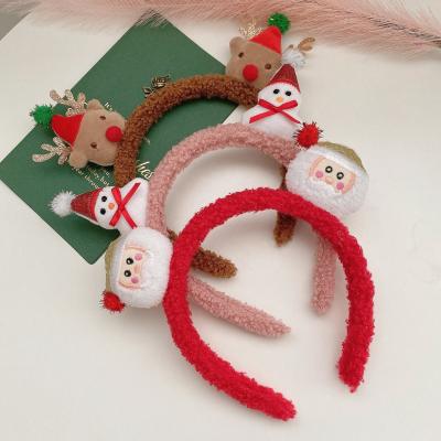 China 2022 Elk Headband New Christmas Elk Headband Soft Wild Non-slip Headband Hair Accessories for sale