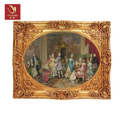 China With mirror gold picture frame antique painting frames for sale