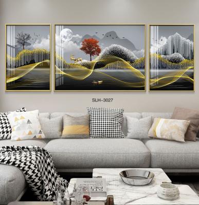 China Wholesale Home Wall Art Decorative Modern Framed Abstract Painting Abstract for sale