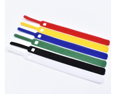 China Factory Viable Stock Price Colorful 145MM*11MM Colorful Hook And Loop Can Custom Logo For Cable Tie for sale