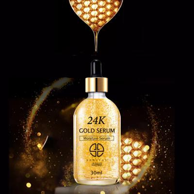 China Skin Revitalizer Skin Care 24K Moisture Serum Anti Wrinkle Pure Acid Hyaluronic Gold Serum for sale