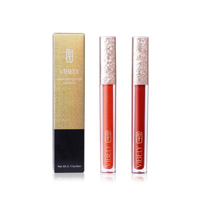 China Private Label Vendor Vegan Wholesale Waterproof Lip Gloss Waterproof Long Lasting Glitter Lip Gloss for sale