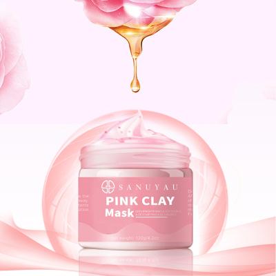 China Wholesale Australian Private Label Facial Cleansing Mask Kaolin Mud Moisturizer OEM Illuminating Pore Rose Pink Face Clay Mask Organic for sale