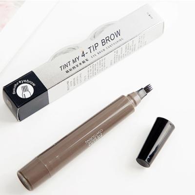 China 2020 OEM china waterproof hot sale custom high quality manual 4 main eyebrow comb pencil for sale