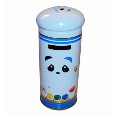 China Gift & Bank Shaped Craft Phone Booth Hot Selling Tin Custom Saving Money Box Courier Gift Money Box For Kids for sale