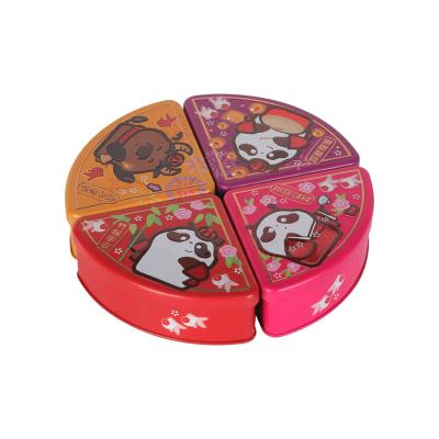 China Recycled Materials Colorful Bulk Cookie Packaging Irregular Cookie Tin Gift Sets Logo Printed Cake and Cookie Tin for sale