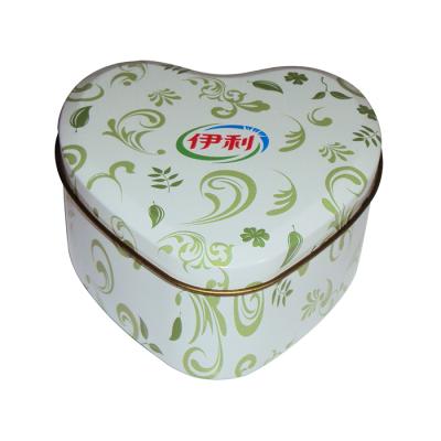 China Hot Selling Recycled Materials Heart Shape Gift Box Factory Metal Chocolate Heart Shaped Tin Box Valentine Tin Box for sale