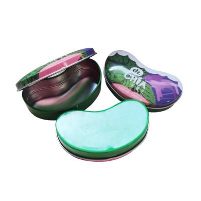 China Recycled Materials First Rate Tin Bean Candy Tin Supplier Jelly Bean Tin Mini Bean Shaped Mint Tin for Jelly Candy for sale