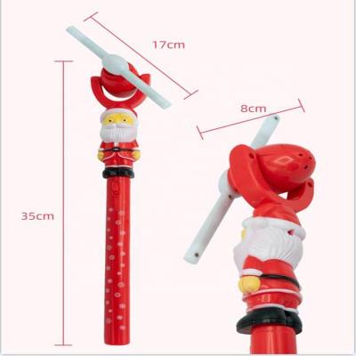 China The music Factory New Christmas Luminous Stick Toy Spinner Wand music toys led flashing windmill toy spinning wand children's light for sale