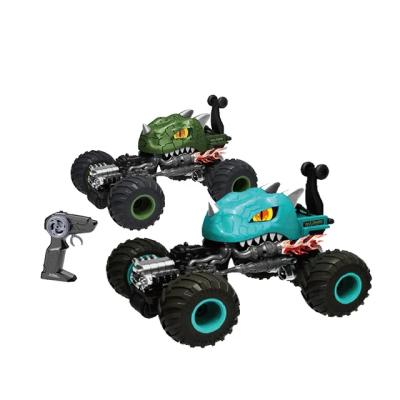 China Follow Me Cheaper Price High Quality  2.4G monster truck Rc Stunt Snake Car 360 Roll monster electric Stunt dinosaur rc car remote control for sale