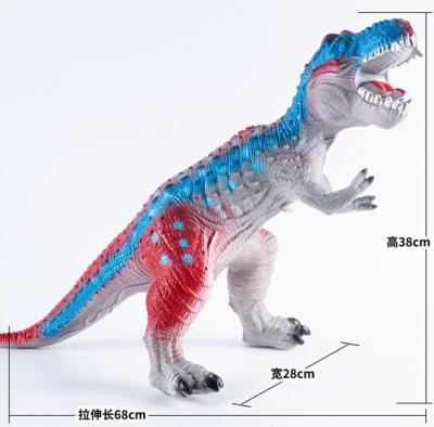 China Plastic Large Children's Dinosaur Educational dinosaur doll Vinyl Toy Dinosaur soft plastic cotton filling doll medium size with sound for sale