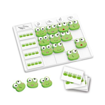 China Develop Kids Intelligence Hot Selling Frog Looks Each Other Table Board Game  Learning And Matching Game Diy Stacking Educational  Puzzle toy  For Kids for sale