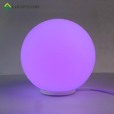 China Glass+ABS Household Colorful Decorative Led Ball Table Light for sale