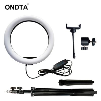 China Dimmable CCT 3000K-6000K Mini 10 Inch Dimmable Photography Current Makeup LED Fill LIVE Ring Light for sale