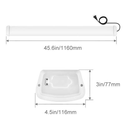 China Workshop Led 4000K LED Shop Light 4ft IP44 LED 48W LED Waterproof Tri-proof Batten Light Linkable Lights for sale