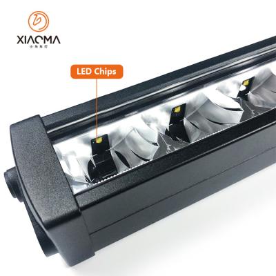 China Aluminum Super Bright Spotlight Led String Light Bar Single Row Square Thick Light Bar For Off Road Patterns for sale