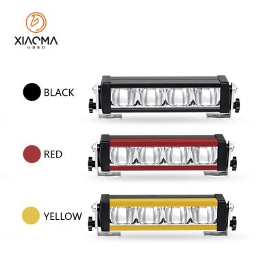 China 10 Inch Aluminum Super Bright Light Bar Single Array Spot Light Multi Colors For Cars for sale