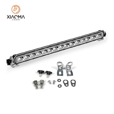 China PMMA+PC+Aluminum Led Light Bar 22 Inch Round Single Row Light Bar Waterproof IP68 Spot Light Bar for sale