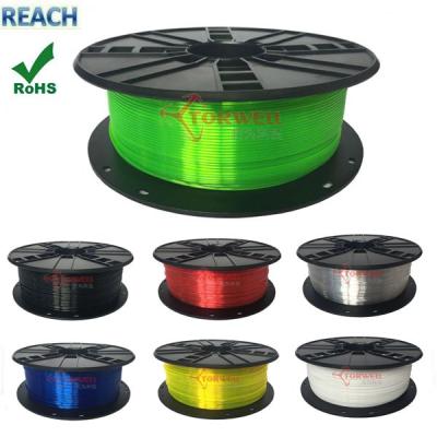 China PET 1.75/3.0mm millimeter PET filament for 3D printer , T-glase flament for sale