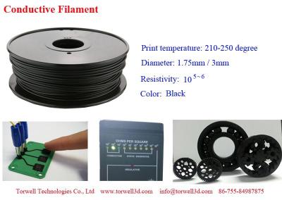 China ABS/PLA/HIPS Filament Torwell 3D Printer Conductive ABS Material Filament, PLA Fiament, 1.75mm, 3mm 1kg/ABS spool for sale