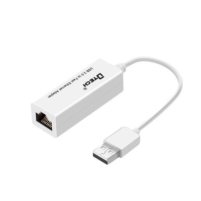 China DTECH USB 2.0 Support 10/100Mbps Fast Network Access to Ethernet Adapter 10/100Mbps USB to LAN RJ45 Ethernet Converter for Deskpot Laptop for sale