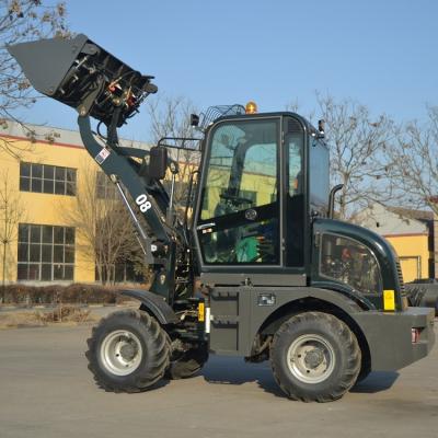 China Building Material Shops 1 Ton Wheel Loader With Front Loader for sale