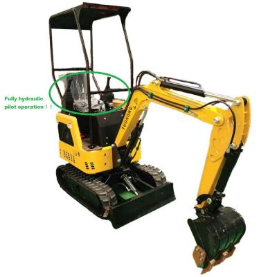 China 1 Ton Machinery Earthmoving Excavators Small Digger Building Material Stores Excavator For Farm / Construction Site for sale