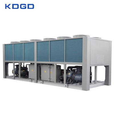 China Hotels 220 240V 50/60Hz Chemical Industry Air Cooled Screw Water Chiller for sale