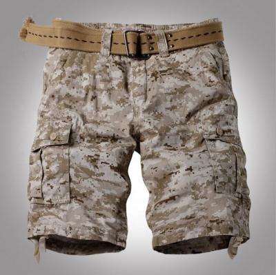 China Wholesale Breathable Mens Sheer Cotton Multi-Pocket Shorts With Camouflage for sale