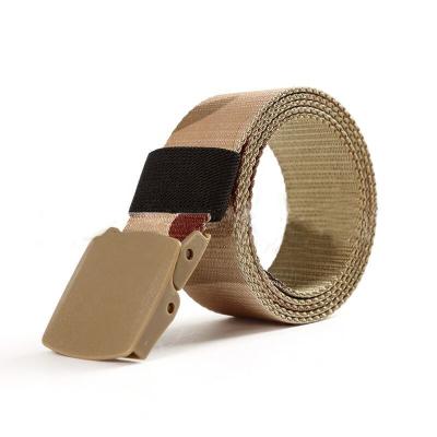 China Have Tactical Actions Desert Military Training Durable Nylon Tricolor Belt for sale